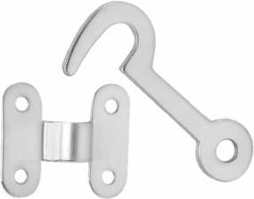 Hobby Hardware STORM DOOR LATCH For wood storm doors 7 /8" to 1 1 /8" thick. Reversible; fits right or left hand, inswing or outswing doors.