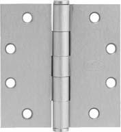 5PB1 SERIES PLAIN BEARING HINGES For use on medium weight doors with low frequency usage, not intended for use with door closing devices. Hinges tested to ANSI-A156.1. Dimensions & tolerances conform to ANSI-A1567.