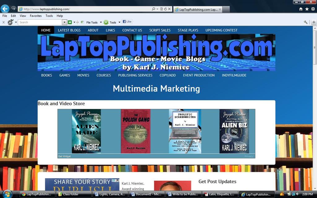 This is my website. LapTopTopPublishing.com http://www.laptoppublishing.com/ KJN@LapTopPublishing.