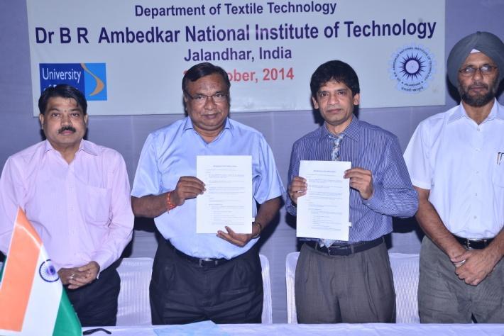 AMBEDKAR NATIONAL INSTITUTE OF TECHNOLOGY JALANDHAR and THE UNIVERSITY OF BOLTON, UKhas been signed on October 27, 2014 to facilitate