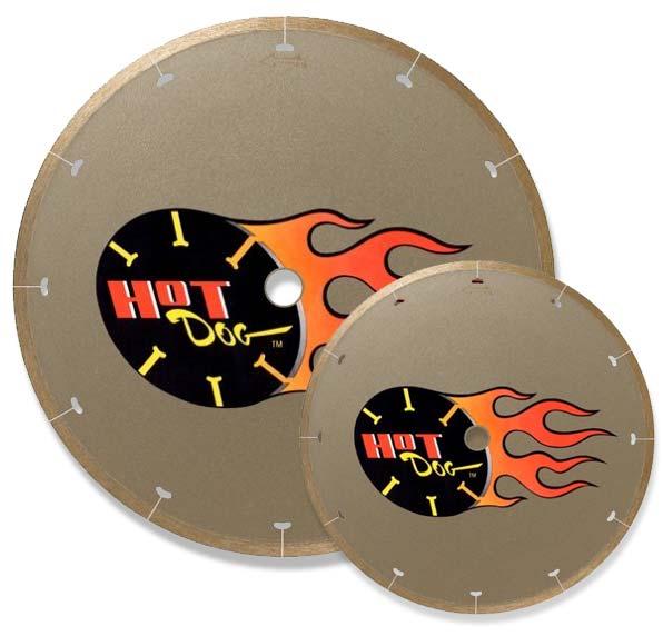 CLASS # 15 PORCELAIN DIAMOND BLADE These MK Hot Dog diamond blades are ideal for the wet cutting of porcelain, vitreous tile and ceramic tile.