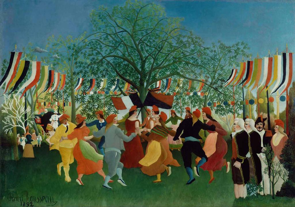 The Centenary of Independence by Henri Rousseau Painted in 1892, this depicts the celebration of the French independence of 1792.
