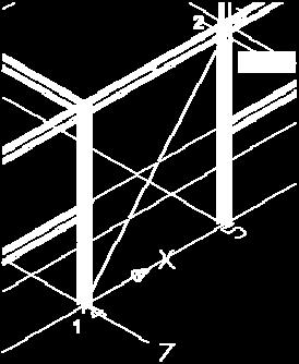 Figure 61: Selecting two diagonal points defining the cross bracings Modifying cross bracing