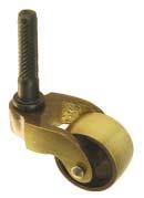 socket inner dia. Brass horn and socket Round cup caster 1367-PB 1 porcelain wheel 1 1/8 plate dia.
