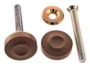 Cylinder collar: 2 3/4 X 2 3/4 Handle installed with machine screws from inside Includes round brass caps to cover heads of screws (Keyway cylinder sold separately) 8858-PB polished brass 8858-OB oil