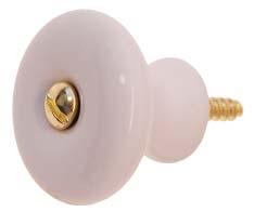 1 1/4 projection White porcelain With 1 wood screw White porcelain knobs for