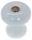 Fluted glass knob With 3 bolt Fluted glass knobs and a handle in 6 colors 2 1/2 long nickel-plated