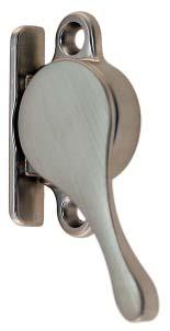 8709-BN brushed nickel 8709-OB oil rubbed bronze Latch base: 1 7/8 X 1 1/8 Strike base: 1 7/8 X 3/4 Solid bronze Spring loaded sash lock and lift, made of bronze for added