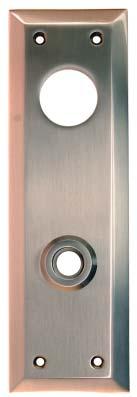 438 ) C to C spacing For knob hub and keyway cylinder (Cylinder sold separately) 8868-PB polished brass 8868-PL