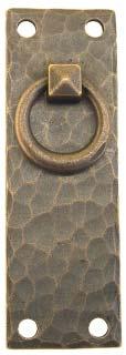 diamond-head screws 1019-AC antique copper Plate: 1 3/8 X 4 Forged brass Antique copper