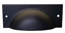 1 projection Cast iron, black Disk knob 9141 3 3/8 wide 2 7/8 center to center Cast iron, black 9252 1 3/16 dia.