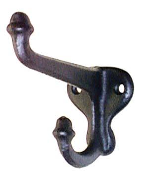 BLACK CAST IRON HARDWARE 9123 Handle 3 1/2 overall length Cast iron, flat black For drawers, cabinet doors,