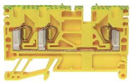 Spring clamp terminals with 3 clamps 1.