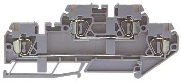 Two-step spring clamp terminals 2.