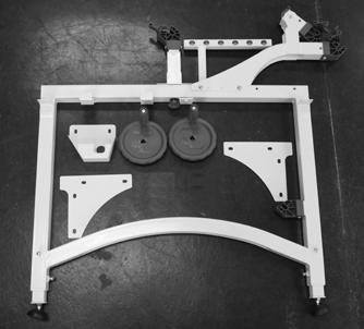 - Complete Middle Leg PH1300-000 L - Back Support Plate