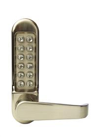 ES500 Description Outside access digital lock Finishes Available in Satin Stainless Steel or Polished Brass finish.