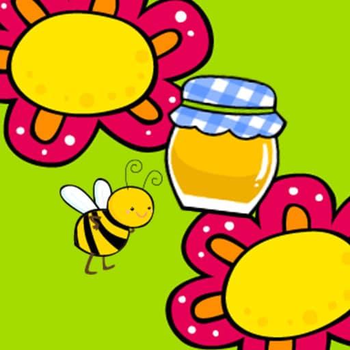 Bear and honey Jump on any flower and collect as many honey pots as you can.