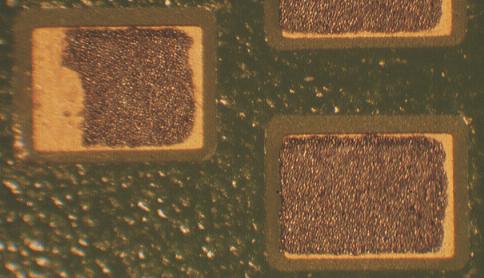 Opens or Insufficient Fillet Possible Cause: A foreign body or dryed up paste in the aperture, possible over print of solder mask onto the effected pad, If overprint of solder