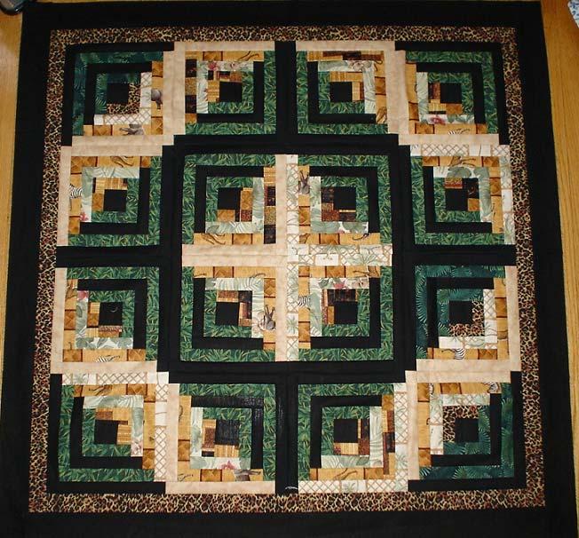 The Queen of All Jelly Roll Quilt Block Patterns: The Log Cabin The log cabin quilt block pattern is arguably THE most versatile block you can create with jelly rolls.
