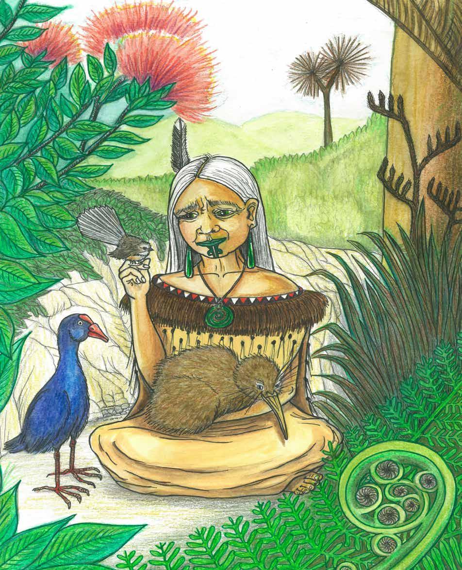 Long ago, before the arrival of the Pākehā, there lived a special elderly woman, her name was Kurungaituku.