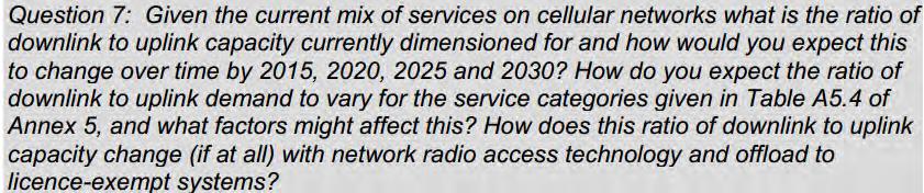 previous work for Ofcom, from the stakeholder comments and from the ITU recommendations.