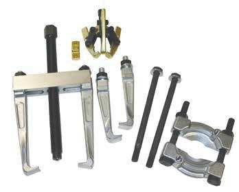 MECHANICAL THIN JAW GEAR KITS - Thin Jaw Puller & Separator 0900 Mechanical Puller & Separator Kit - Thin Jaw Combination small capacity puller and bearing separator pack Thin jaws enable access