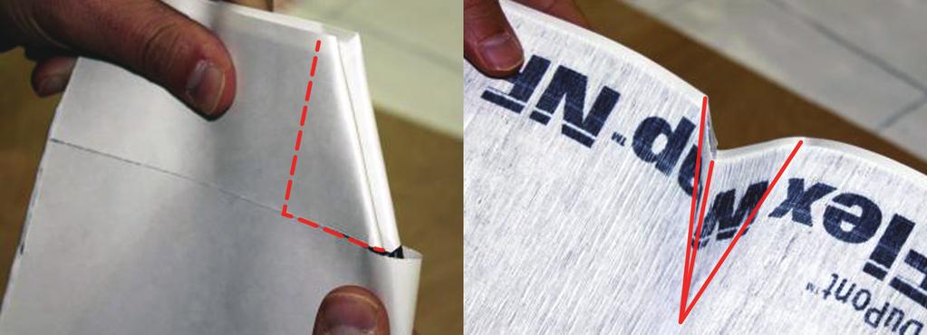 A-6. Crease Center Fold. Press firmly to create sharp crease in center and edges of fold.