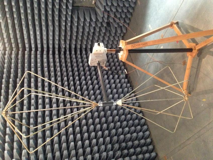 CISPR 25 - Radiated Emissions Biconical Antenna 50 ± 5 100 ± 10 250 Biconical antenna 30 MHz 300 MHz