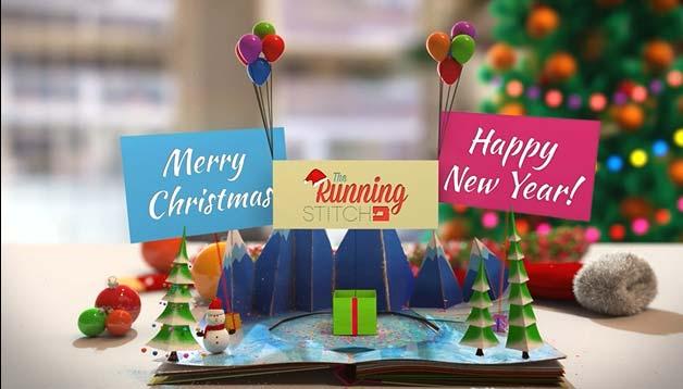 Happy Holidays from The Running Stitch Merry Christmas Happy New Year