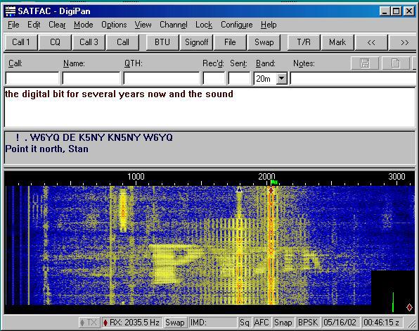 PSK-31 Comms Experiment NEW Experiment RX by Mirek Kasal OK2AQK Multi-user (20+) 3 KHz wideband Linear-to-FM Low