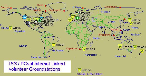 Worldwide Internet Linked Ground Stations All downlinks available live on web