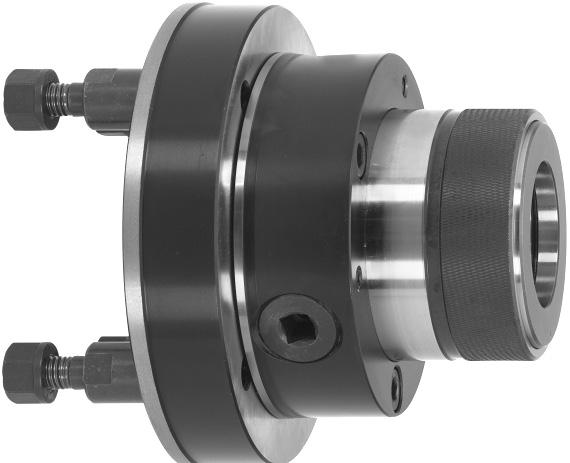 Manually Operated Collet Chucks with Safety Key Manually Operated Collet Chucks with Short Taper DIN 55027/ISO 702/III Description Order-No Short Taper Clamping range Flange execution: Short taper