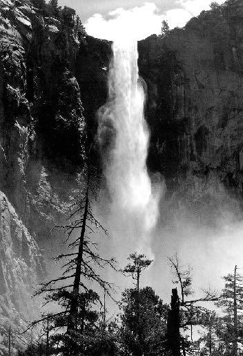 Line Ansel Adams, Bridalveil Falls A line is a form with width and length but no depth, artists use lines to create edges the