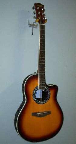 Crescendo Music 0118379357 Page: 1 OVATION STYLE GUITAR ACOUSTIC ELECTRIC, MOULDED BACK STEEL