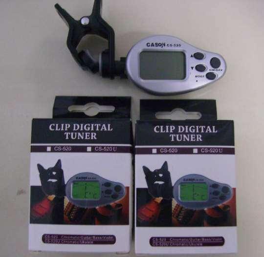 ELECTRONIC TUNER Clip on Tuner with Digital input via: Built in Mic Vibration For use on: Acoustic