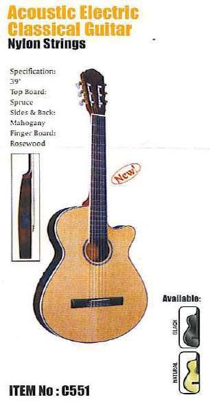 Crescendo Music 0118379357 Page: 8 CLASSICAL GUITAR Full Size Full Size with NARROW BODY ACOUSTIC ELECTRIC CUTAWAY BODY Full Size