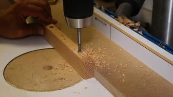 Step 7: Drill and countersink mounting holes The runners/guides are secures with three (3)