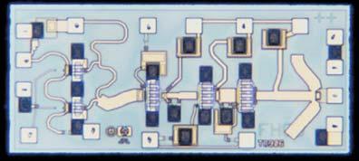wires that connect MMICs, and other passive circuits can be added to the schematic for the final simulation.