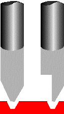 Cutters also can be classified as half-rounds or quarter-rounds. This refers to how the blank carbide shafts are split during the manufacturing process.