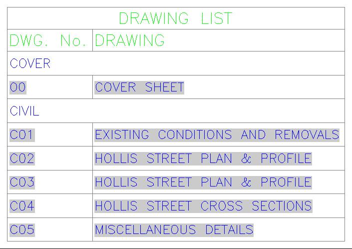 3. In the Sheet List Table dialog box, select the CBCL Drawing List Table as the table style, click the checkbox