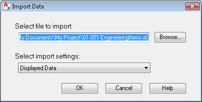 Design a P&ID Drawing 57 5 Click Open. 6 In the Import Data dialog box, click OK. In the Data Manager, the changes you made in the spreadsheet are highlighted in yellow.