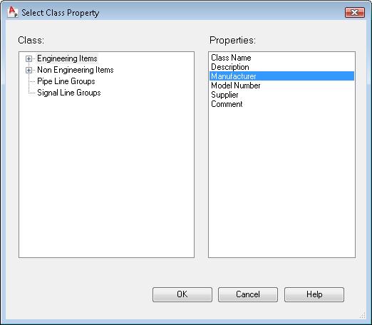 Advanced Tasks Configure the P&ID Drawing Environment 93 6 In the Select Class