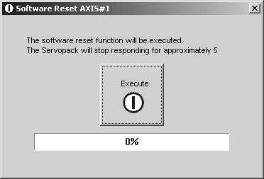 6.17 Software Reset (Fn030) 2. Click Execute.