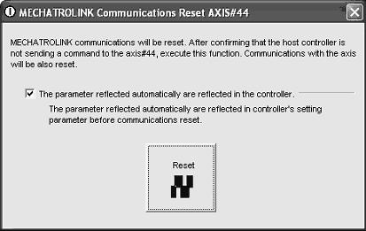 6 Utility Functions (Fn ) When resetting only MECHATROLINK communications MECHATROLINK communications can be reset separately.