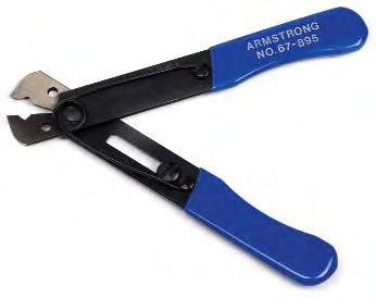 37 Wire Stripper/Cutter, with Spring Return Precision-ground stripping stations. Scissors-action cutter. Product Length, Strips Wire Weight, Number Inches Sizes, No. lbs.