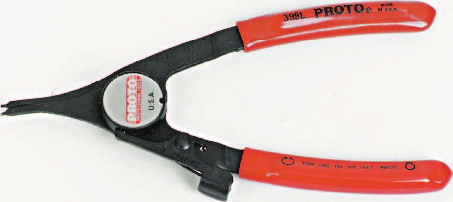 RETAINING RING PLIERS Tip Configurations 8 90 Use with either External or Internal Retaining Rings.