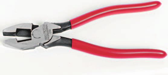 LINEMAN'S PLIERS LINEMAN'S PLIERS For utility linemen, wiring and electrical equipment installation, and maintenance. Induction hardened cutting edges and diamond serrated jaws.