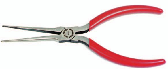 3M NEEDLE NOSE PLIERS WITH SIDE CUTTER Induction hardened cutting edges. Diamond serrated jaws. A B C 229-0G 5 9 6" 6" 2" 9 32".