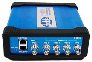 F6052 Key Features 1588_v2 GM Profiles NTP Server Legacy IRIG-B output timing port 2 x Frequency outputs