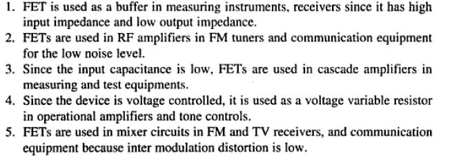 7.Differentiate between N and P channel FETs 1.